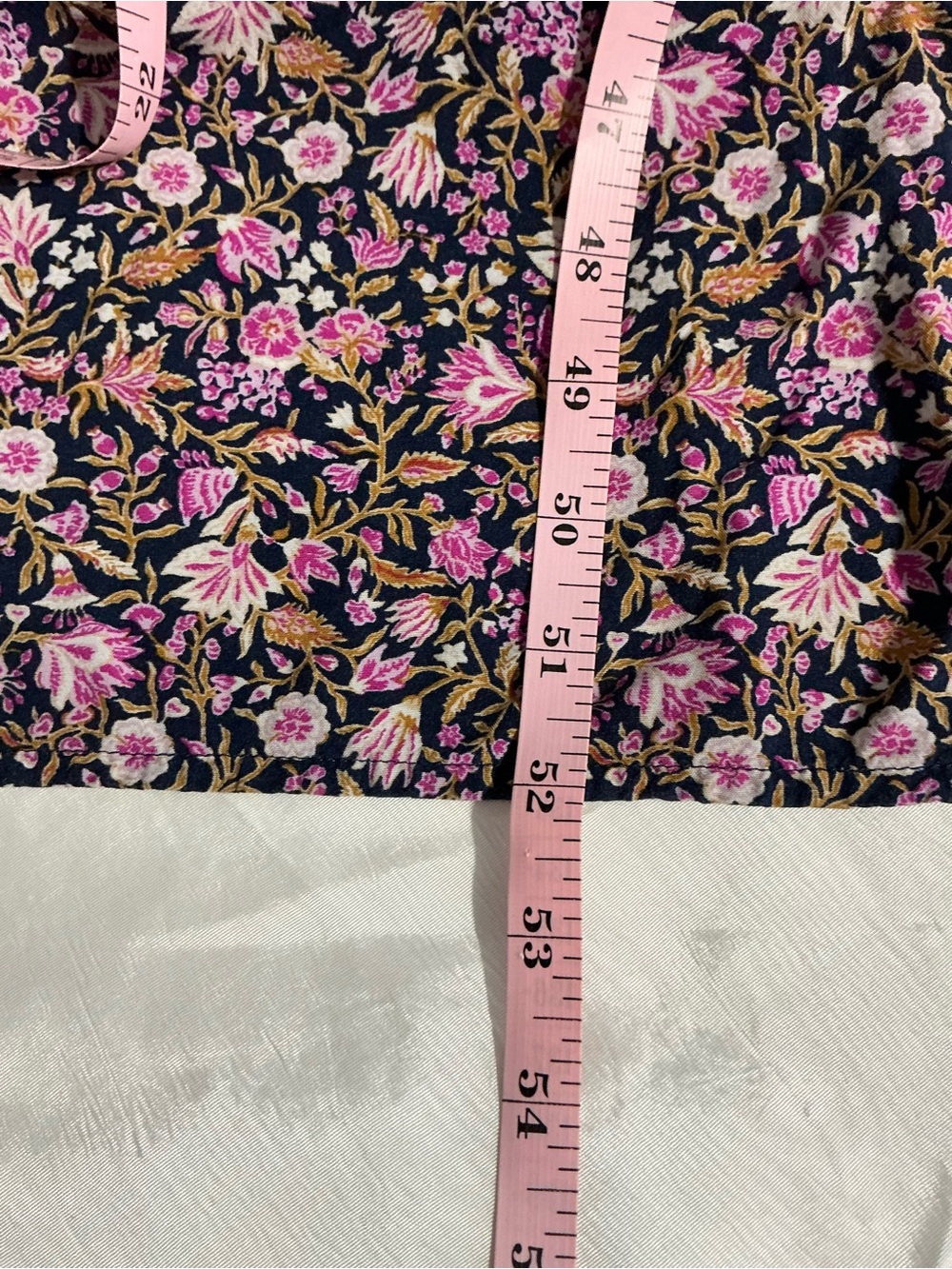 Smocked Floral Pink Maxi Dress with Stretch Waist - Picture 8 of 11